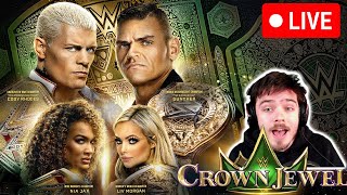 WWE Crown Jewel PLE Live Reaction deutsch [upl. by Suoirrad]