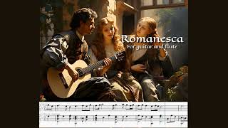 Romanesca for Guitar amp Flute Enchanting baroque vibes  With Score [upl. by Murdock]