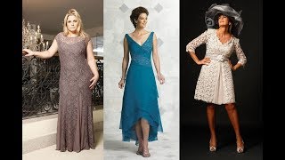 vestidos Elegantes para señoras de 50 a 60 años a mas  moda 2019 [upl. by Tobias]