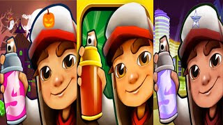 SUBWAY SURFERS IMAGINARY WORLD TOUR LOCATIONS PART  4  HALLOWEEN VS HOLIDAY VS HOLLYWOOD [upl. by Nedyarb]