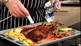 Roast Rib of Beef with Roasted Carrots Leeks and Parsnipsflv [upl. by Bird]