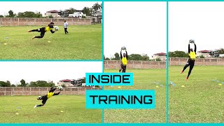 Inside Training  Goalkeeping  Football  Soccer  Skills  Professional Goalkeeper Training [upl. by Thadeus]