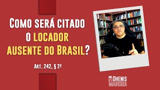 Como citar o locador que reside no exterior [upl. by Cotsen]