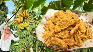 SEDAP BETUL PISANG GORENG NI MACAM TEPI JALAN PUNYA ‼️Super Easy crispy fried banana [upl. by Nosduj590]