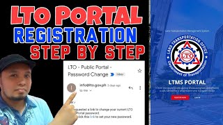 LTO PORTAL REGISTRATION STEP BY STEP [upl. by Hughie]