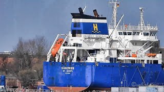 Selbstentlader SANDNES im EWD Dock V2CJ4 IMO 9306029 self discharging bulk carrier docked [upl. by Baudoin]