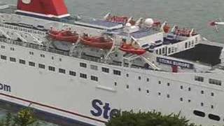 Stena Europe Fishguard Harbour Fishguard Pembrokeshire [upl. by Elaen]