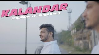 kalandar Lyrics  Munawar x Farhan Khan  Lyrics Video  FAB music [upl. by Nonie]