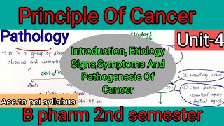 Principle Of Cancer Classification Etiology Pathogenesis Of Cancerpathophysiology pathology [upl. by Laforge]