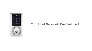 東隆五金【EZSET】 PL2S Touchpad Electronic Deadbolt LockFunction Programming [upl. by Ydennek]