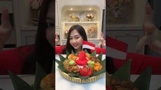 TUMPENG MERAH PUTIH ❤️🤍 SELAMAT HARI KEMERDEKAAN INDONESIA 🇮🇩  Klara Tania shorts [upl. by Felisha569]