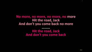 Hit the road Jack karaoke Ray Charles [upl. by Ailimat]