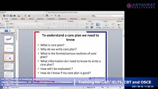 NMC OSCE Lecture Series Episode 3  Care Plan [upl. by Sherrard452]