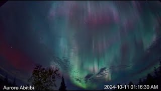 Aurora live Abitibi Québec [upl. by Ellga52]