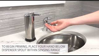 How to Prime Your TOUCHLESS Soap Dispenser [upl. by Natika]