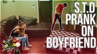 STD PRANK ON BOYFRIEND Goes OFF [upl. by Holzman855]