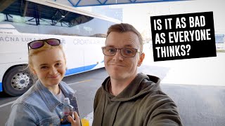 Experiencing a CROATIAN BUS  Travel Cheap from Zagreb to Zadar [upl. by Asereht]