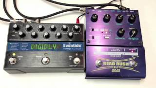 Eventide Timefactor vs Akai Head Rush E2 Tape Echo [upl. by Berne132]