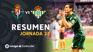 Resumen de Real Valladolid vs Real Betis 02 [upl. by Dagnah]