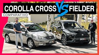 Corolla Cross vs Corolla Fielder SUV substitui perua Qual o melhor Corolla [upl. by Laurence]