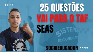 concurso seas 25 questões vai para as demais fases minhas previsões [upl. by Conan]