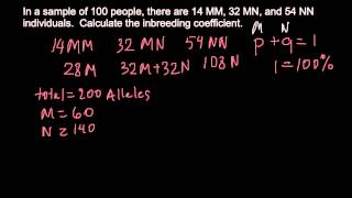 How to calculate the inbreeding coefficient [upl. by Joelynn]