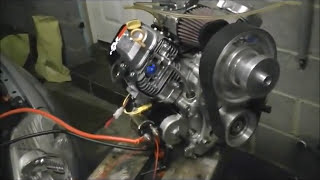 Tuned Vanguard Microlight Aircraft Engine first run [upl. by Behlke935]