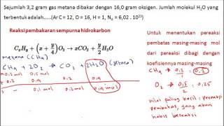 Stoikiometri Kimia pada Pembakaran Alkana  Jumlah Partikel Tetapan Avogadro  UTUL UGM 2007 [upl. by Markson615]