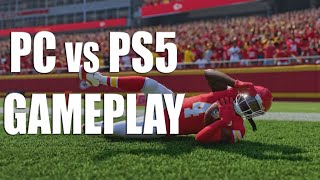 Madden 25 PS5 vs PC Gameplay Comparison [upl. by Aramak977]