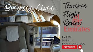 Emirates A380 Business class Review Dubai  San Francisco [upl. by Nikal]