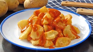 Patatas Bravas 🔥 Receta de Patatas ¡PICANTES 100 Original✅ [upl. by Akenaj]