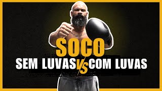 DIFERENÇA DE UM SOCO COM LUVAS E SEM LUVAS 👊🏾🥊 [upl. by Aidroc]