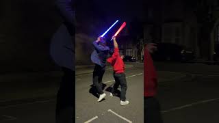 12 SECOND LIGHTSABER DUEL starwars lightsaber lightsaberduel vfx cgi [upl. by Reni]