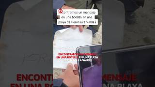 Encontraron un mensaje en una botella en una playa de Península Valdés [upl. by Teevens]