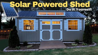 12V Solar Powered Shed Setup  Off Grid Lighting [upl. by Charmian]