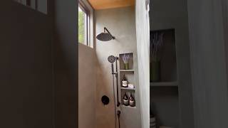 Custom concrete tiny home shower [upl. by Naes]