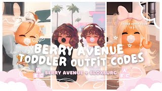 Toddler Berry Avenue Outfit Codes Compilation [upl. by Erait]