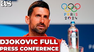 DJOKOVIC FULL PRESS CONFERENCE OLYMPICS GAME  MATCH VS RAFA NADAL [upl. by Metabel]