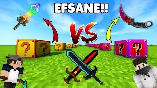 FORTUNİA VS FADE ŞANS BLOKLARI  Minecraft [upl. by Eisler]