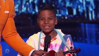 Simons Golden Buzzer  best violins performance Americas Got Talent [upl. by Ag]