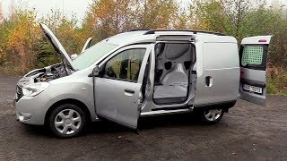 New 2017 Dacia Dokker Van Walkaround  Exterior interior [upl. by Ellehcit]