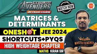 Matrices amp Determinants  One Shot  Class 11 amp 12  JEE 2024  JEE 2025  Kiran Sir  JEE Maths [upl. by Elfrida]