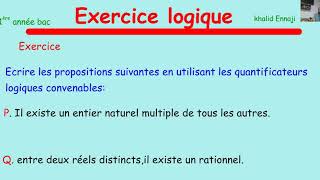 Quantificateurs logiques 1bac [upl. by Mccall]