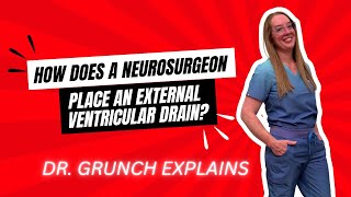 How does a neurosurgeon place an external ventricular drain neurosurgery brainsurgery [upl. by Tat]