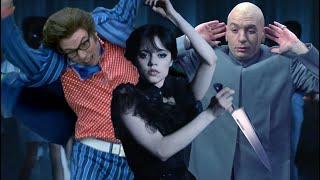 Wednesday dances with Austin Powers and Dr Evil [upl. by Perzan]