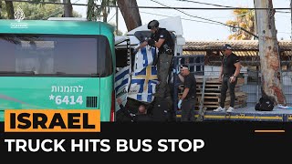 Suspected truck ramming in Tel Aviv wounds dozens of Israelis  AJ shorts [upl. by Falk]