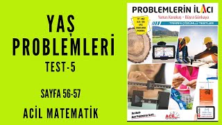 PROBLEMLERİN İLACI SORU BANKASI Acil MatematikSayfa 5657 [upl. by Sseb]