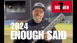 2024 ONYX ENOUGH SAID CHARCOAL Senior Bat Review [upl. by Nede]