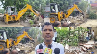 BIJAPUR ME ATIKRAMAN PAR PHIR CHALA CORPORATION KA BULLDOZER [upl. by Afirahs576]