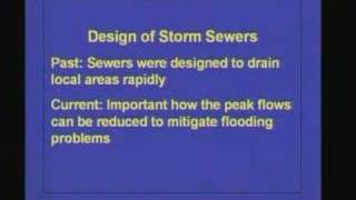 Lecture 39 Stormwater Sewerage System [upl. by Ayt]